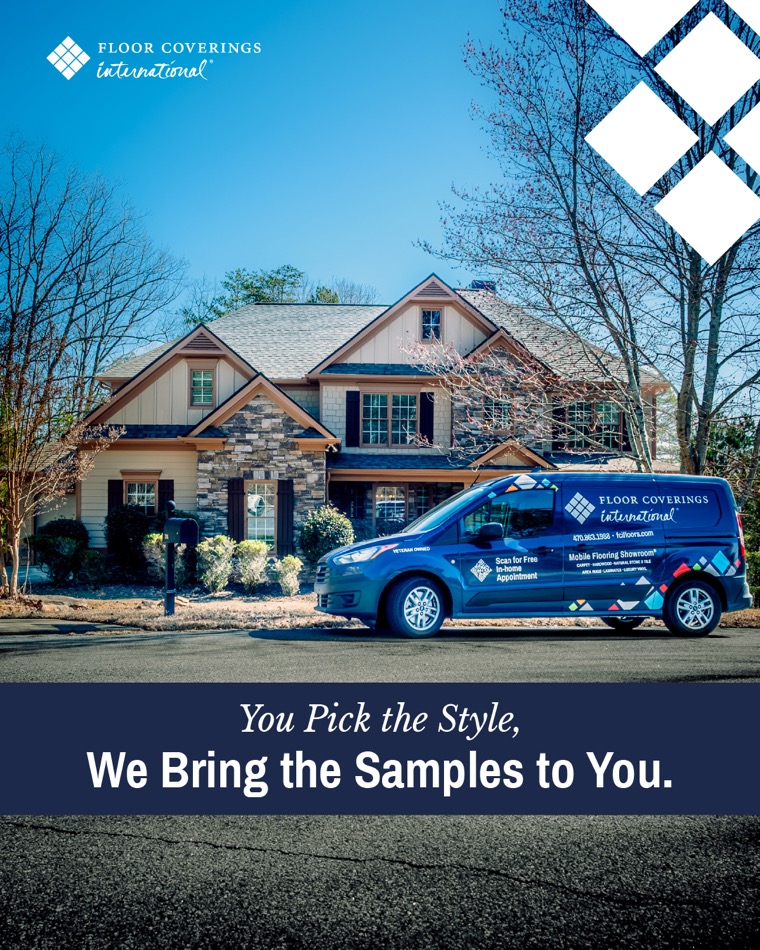 We Bring the Samples to You for Floor Coverings International