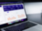 A laptop showing data analytics