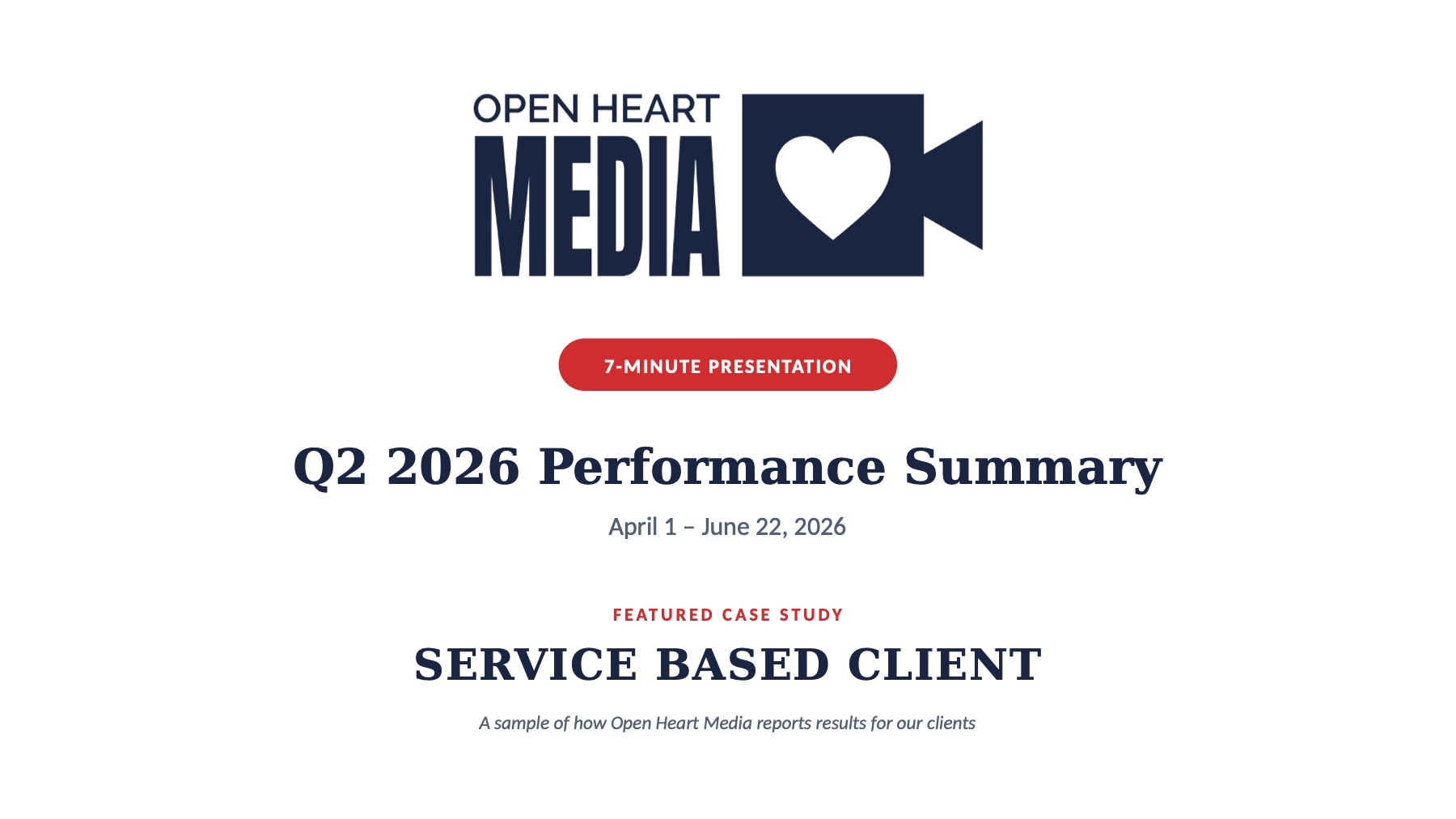 Q2 2026 Performance Summary, page 1